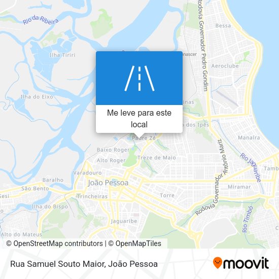 Rua Samuel Souto Maior mapa