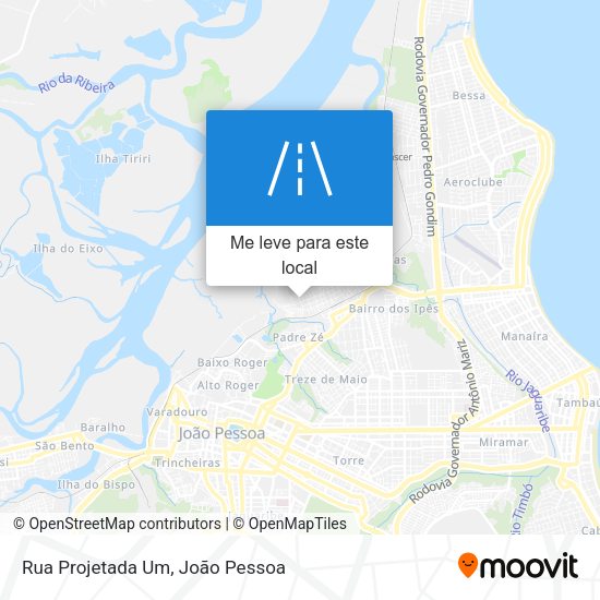 Rua Projetada Um mapa