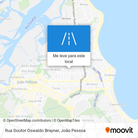 Rua Doutor Oswaldo Brayner mapa