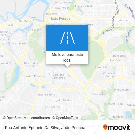 Rua Antonio Epitacio Da Silva mapa