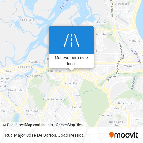 Rua Major José De Barros mapa