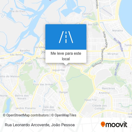 Rua Leonardo Arcoverde mapa