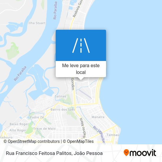 Rua Francisco Feitosa Palitos mapa