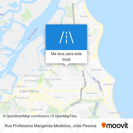 Rua Professora Margarida Medeiros mapa