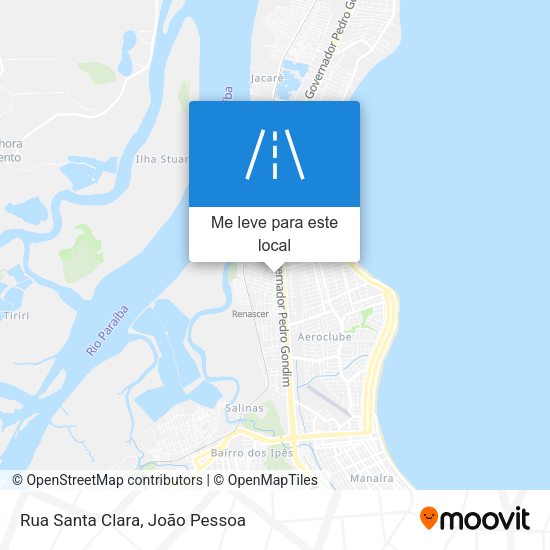 Rua Santa Clara mapa
