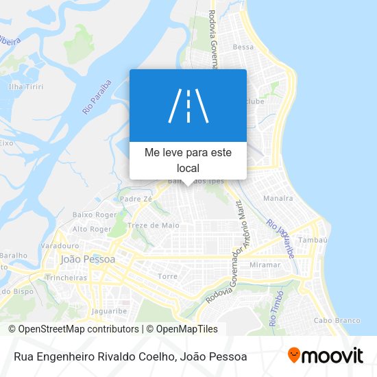 Rua Engenheiro Rivaldo Coelho mapa