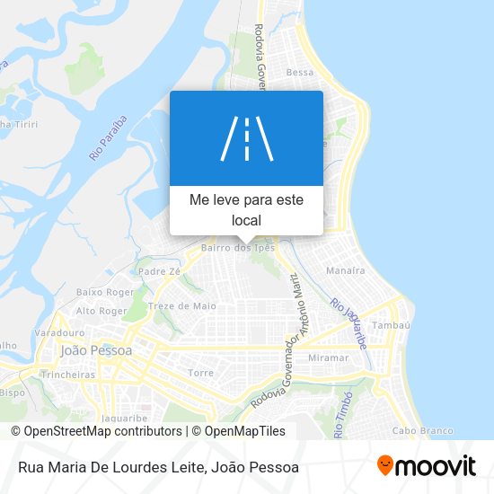 Rua Maria De Lourdes Leite mapa