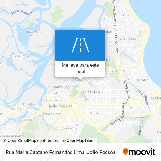 Rua Maria Caetano Fernandes Lima mapa