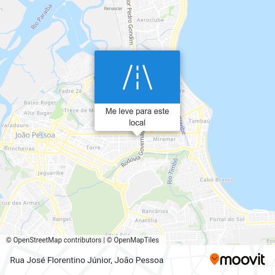 Rua José Florentino Júnior mapa