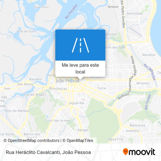 Rua Heráclito Cavalcanti mapa