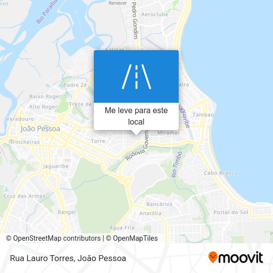 Rua Lauro Torres mapa