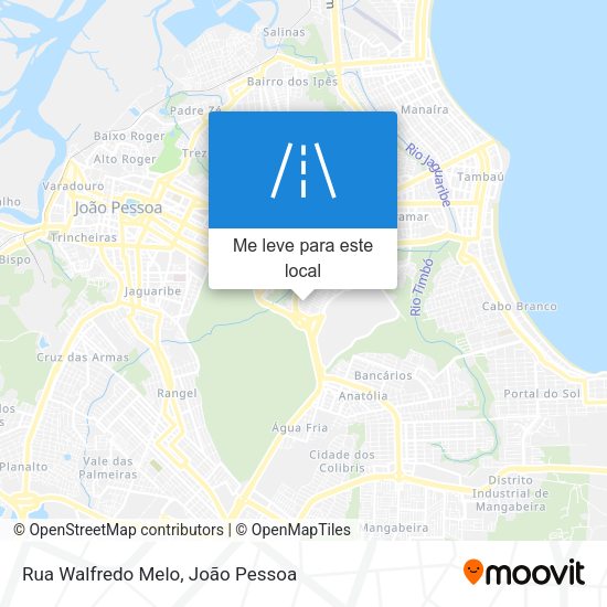 Rua Walfredo Melo mapa