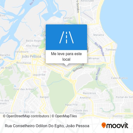 Rua Conselheiro Odilon Do Egito mapa
