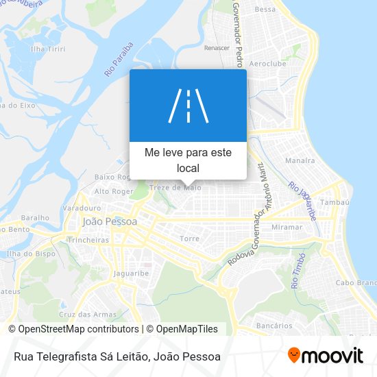 Rua Telegrafista Sá Leitão mapa