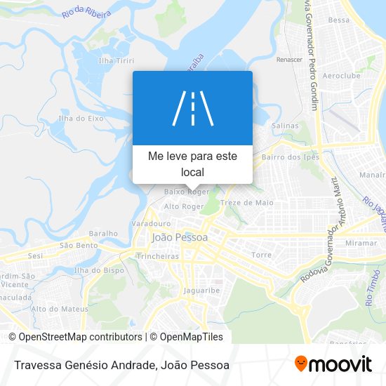 Travessa Genésio Andrade mapa