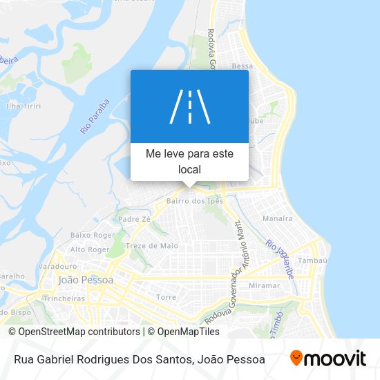 Rua Gabriel Rodrigues Dos Santos mapa