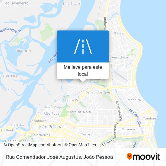 Rua Comendador José Augustus mapa