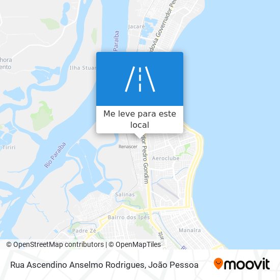 Rua Ascendino Anselmo Rodrigues mapa