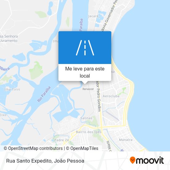 Rua Santo Expedito mapa