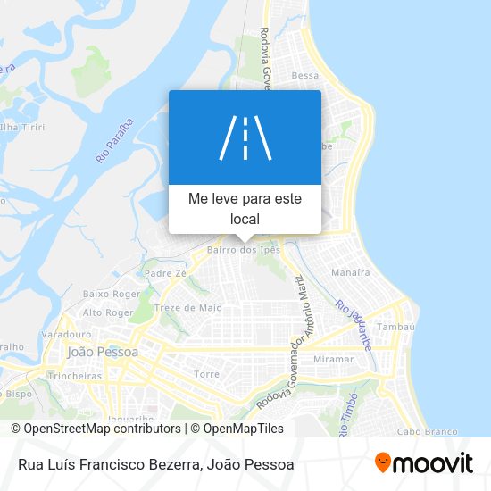Rua Luís Francisco Bezerra mapa