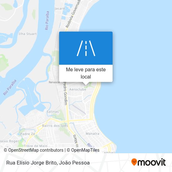 Rua Elísio Jorge Brito mapa
