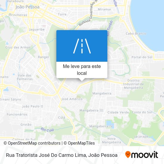 Rua Tratorista José Do Carmo Lima mapa