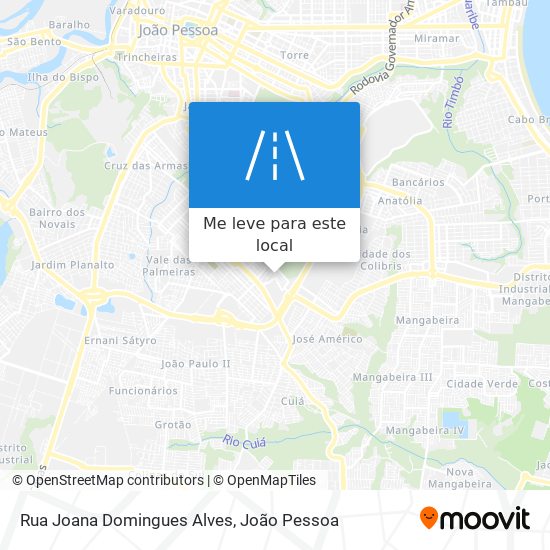 Rua Joana Domingues Alves mapa