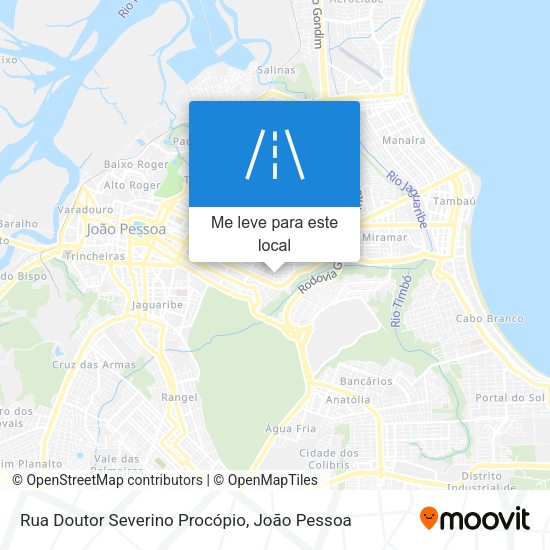 Rua Doutor Severino Procópio mapa