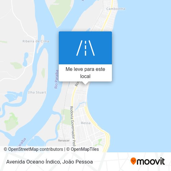 Avenida Oceano Índico mapa