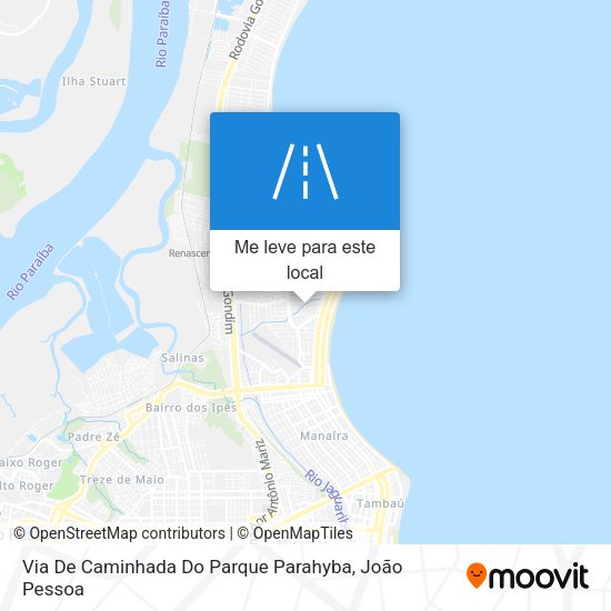 Via De Caminhada Do Parque Parahyba mapa