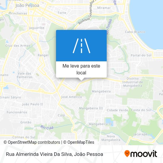 Rua Almerinda Vieira Da Silva mapa