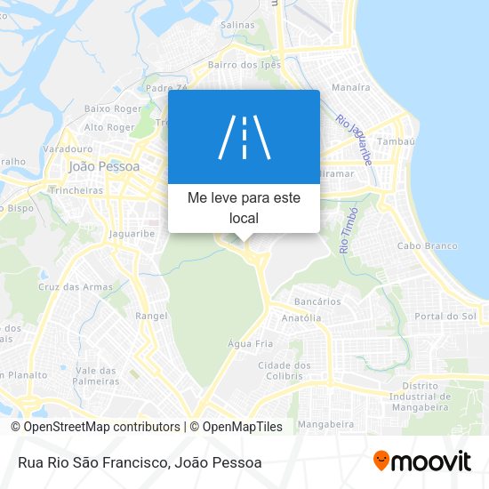 Rua Rio São Francisco mapa