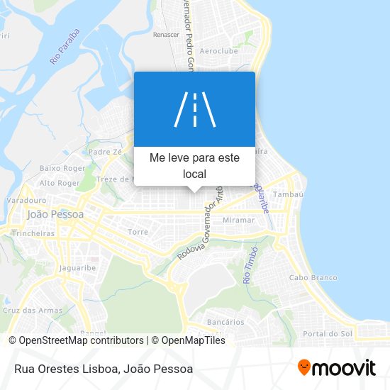 Rua Orestes Lisboa mapa