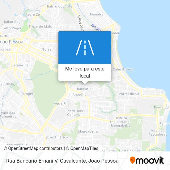 Rua Bancário Ernani V. Cavalcante mapa