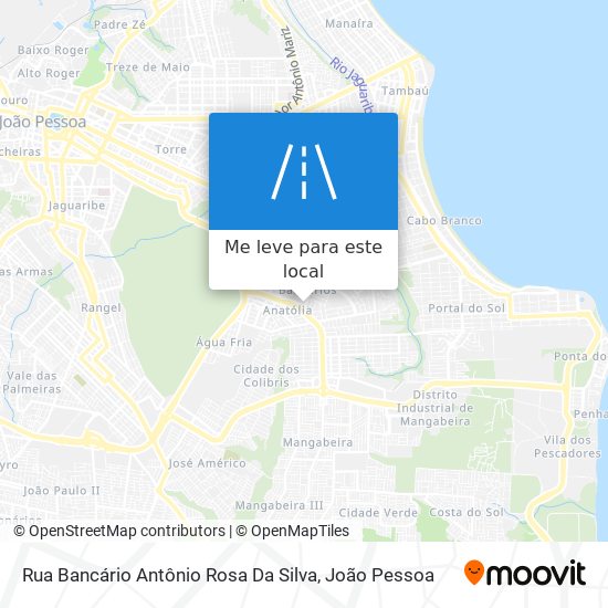 Rua Bancário Antônio Rosa Da Silva mapa