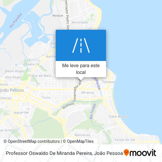 Professor Oswaldo De Miranda Pereira mapa