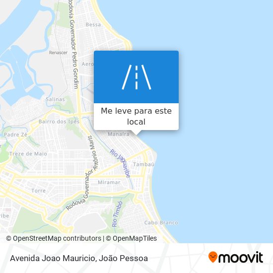 Avenida Joao Mauricio mapa