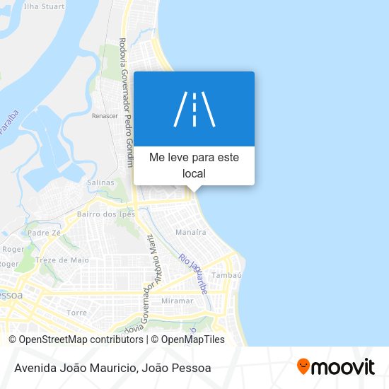 Avenida João Mauricio mapa