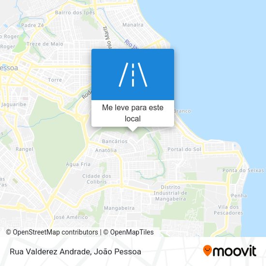 Rua Valderez Andrade mapa