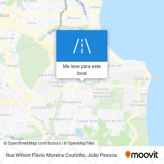 Rua Wilson Flávio Moreira Coutinho mapa