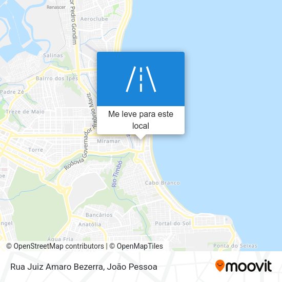 Rua Juiz Amaro Bezerra mapa