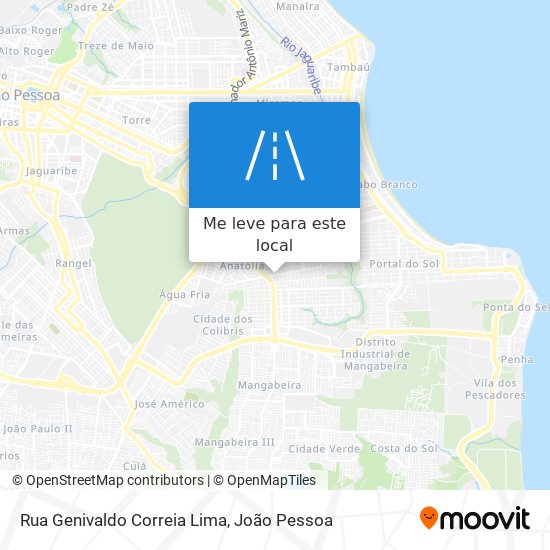 Rua Genivaldo Correia Lima mapa