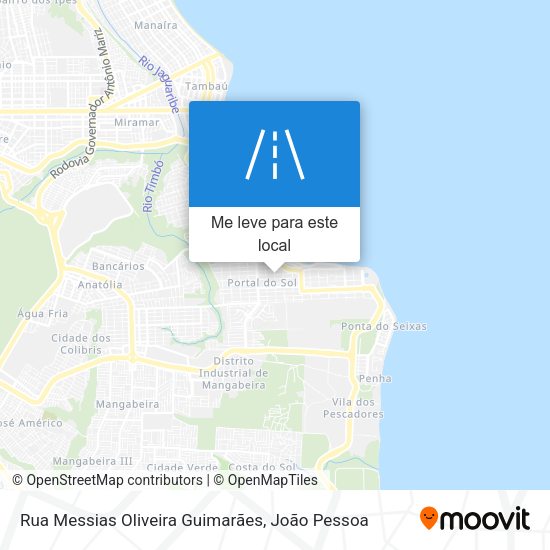 Rua Messias Oliveira Guimarães mapa