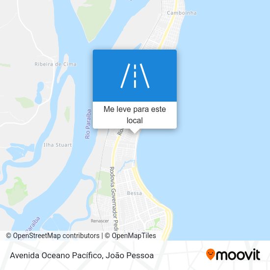 Avenida Oceano Pacífico mapa