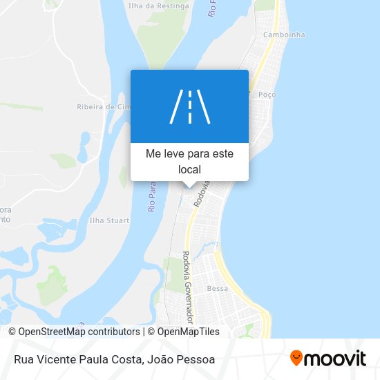 Rua Vicente Paula Costa mapa