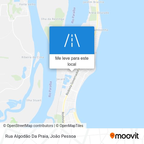 Rua Algodão Da Praia mapa