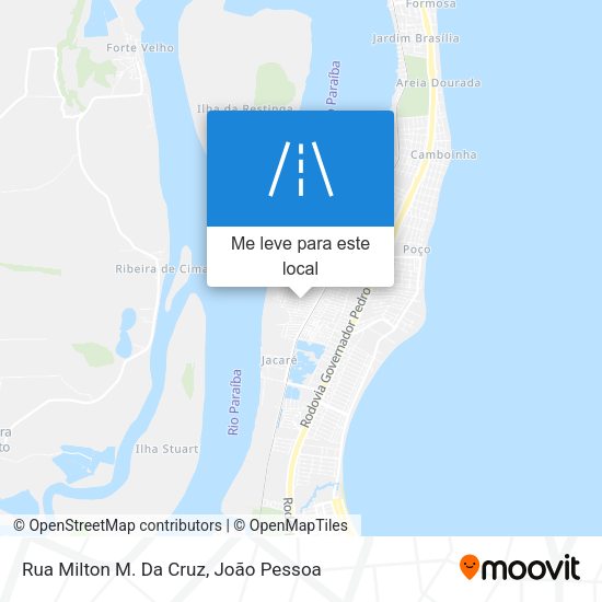 Rua Milton M. Da Cruz mapa