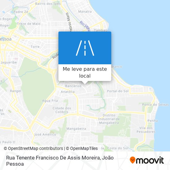 Rua Tenente Francisco De Assis Moreira mapa