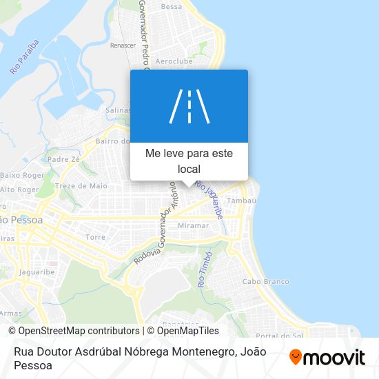 Rua Doutor Asdrúbal Nóbrega Montenegro mapa