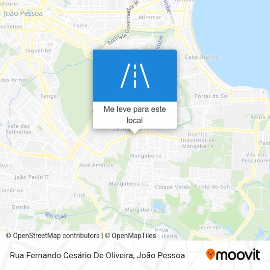 Rua Fernando Cesário De Oliveira mapa